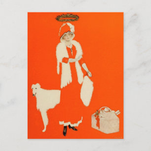 C Coles Phillips "Present Day Saint" Fadeaway Girl Postkarte