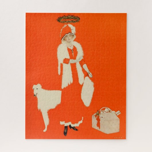 C Coles Phillips "Present Day Saint" Fadeaway Girl Puzzle (Vertikal)