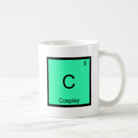 C - Cosplay Chemie-Elementsymbol Kostüm T-Shirt