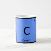 C - Cymric Cat Chemistry Periodic Table Element Kaffeetasse (Mittel)
