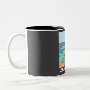 C � de Granit Rose � Frankreich Zweifarbige Tasse