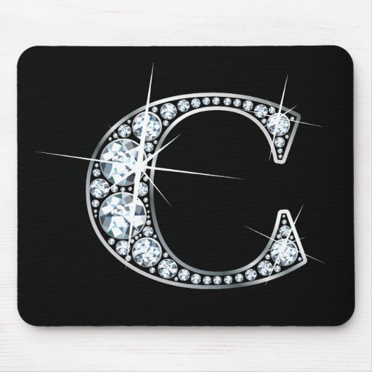 "C" Diamond Bling Mousepad (Vorne)
