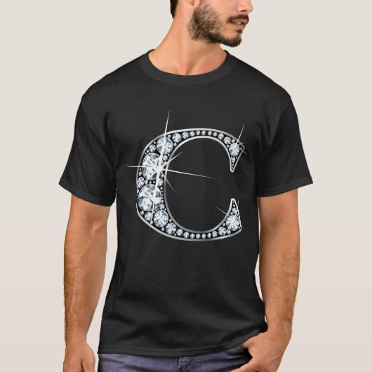 "C" Diamond Bling T - Shirt (Vorderseite)