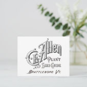 C.E. Allen Plant & Seed Guide 1894 Postcard Postkarte (Stehend Vorderseite)