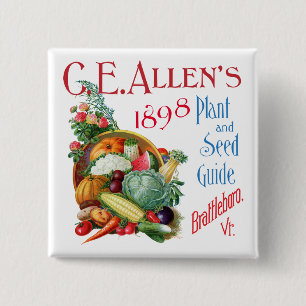 C.E. Allen's 1898 Pflanze und Seed Guide Magnet Button