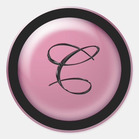 C Einladungen Runder Aufkleber (Vorderseite)