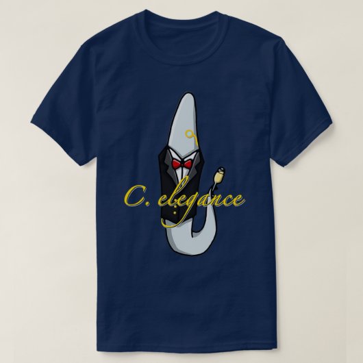 C elegans science witzig T-Shirt (Design vorne)