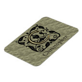 C - Embossed Vintag Monogram (Gold) Magnet (Linke Seite)