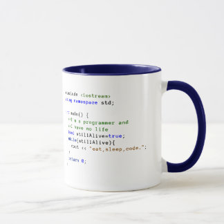 C++ Endlosschleife essen, schlafen und kodieren Tasse