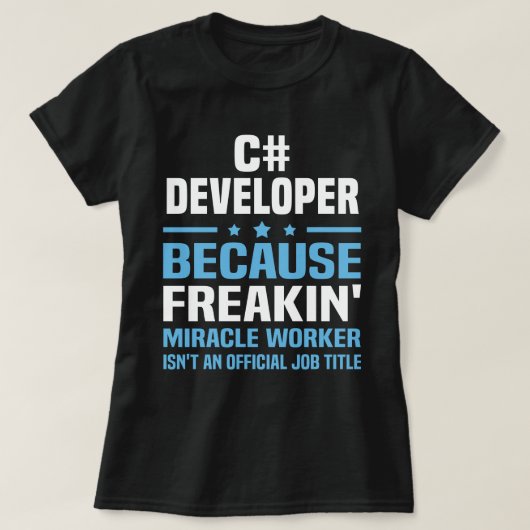 C#-Entwickler T-Shirt (Design vorne)