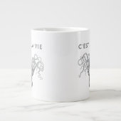 C. EST LA VIE Octopus Tasse (Vorderseite)