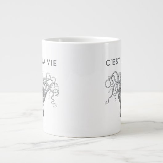 C. EST LA VIE Octopus Tasse (Vorderseite)