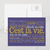 C est La Vie Postkarten (Vorne/Hinten)