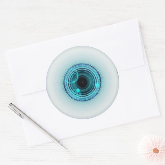 c_eye_bernetic - runder aufkleber (Umschlag)