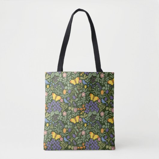 C. F. A. Voyseys Butterfly Garden Tasche (Vorderseite)