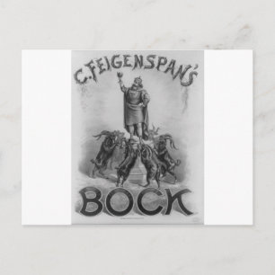C. Feigenspan's Bock Beer 1887 Postkarte