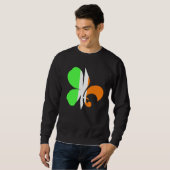 C Fleur Louisiana Irish Cajun New Orleans St Patri Sweatshirt (Vorne ganz)