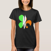 C Fleur Louisiana Irish Cajun New Orleans St Patri T-Shirt (Vorderseite)
