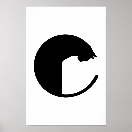 C für Katze Poster (Vorne)