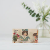 C für Katze Visitenkarte (Stehend Vorderseite)