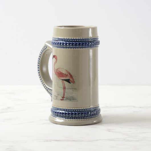 C G Finch Davies Flamingo Bierglas (Vorderseite Links)