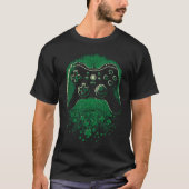 C Gaming Controller Irish Gamer St Patrick's Day T-Shirt (Vorderseite)