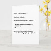 C Geburtstag Karte (Gelbe Blume)