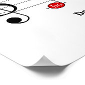 C Große Skala in Treble Clef Kids Musikkompetenz Poster (Ecke)