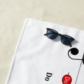 C Große Skala in Treble Clef Kids Musikkompetenz Strandtuch (Beispiel)