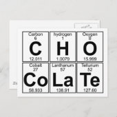 C-H-O-Co-La-Te (Schokolade) - Vollständig Postkarte (Vorne/Hinten)