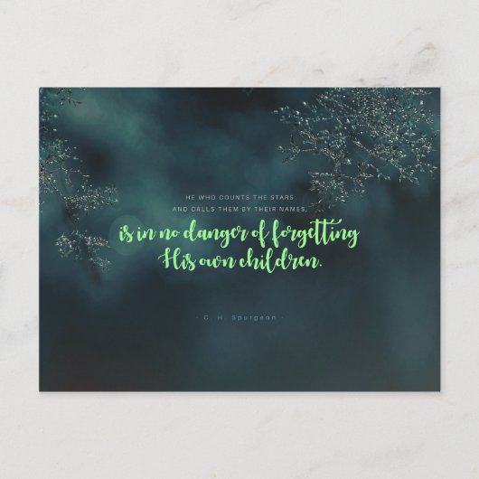 C. H. Spurgeon - Wer die Sterne zählt Postkarte (Vorderseite)