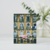 c heruntergekommenes Gebäude im Stadtteil Alfama.  Postkarte (Stehend Vorderseite)