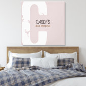 C Initial Collection Bar Bat Mitzvah Sign-In Board Leinwanddruck (Insitu (Schlafzimmer))