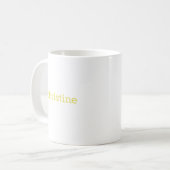C Initial floral Monogramm Kaffeetasse (Vorderseite Links)