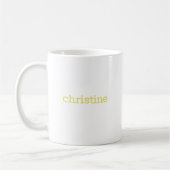 C Initial floral Monogramm Kaffeetasse (Links)
