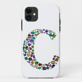 C Initial Gem Design Case-Mate iPhone Hülle