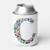 C Initial Gem Design Dosenkühler (Kanne Vorderseite)