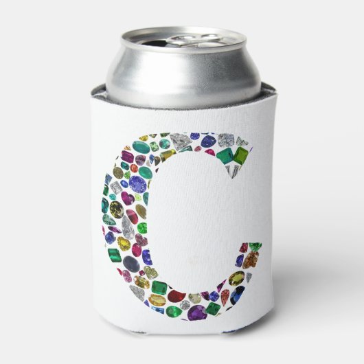 C Initial Gem Design Dosenkühler (Kanne Vorderseite)