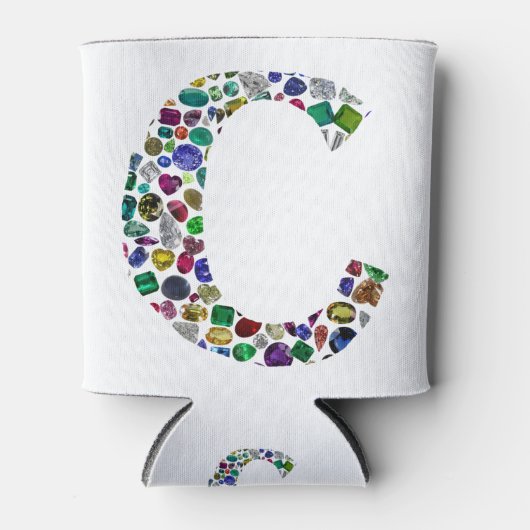 C Initial Gem Design Dosenkühler (Vorderseite)