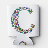 C Initial Gem Design Dosenkühler (Rückseite)