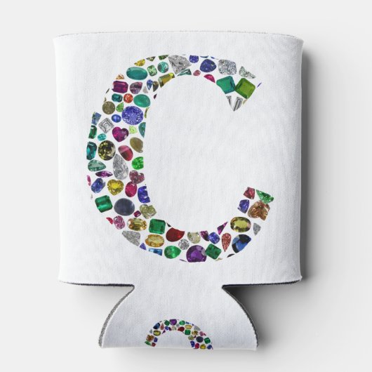 C Initial Gem Design Dosenkühler (Rückseite)