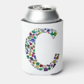 C Initial Gem Design Dosenkühler (Kanne Rückseite)