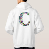 C Initial Gem Design Hoodie (Rückseite)