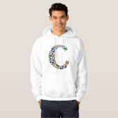 C Initial Gem Design Hoodie (Vorne ganz)