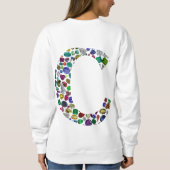 C Initial Gem Design Sweatshirt (Rückseite)