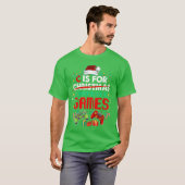 C is for Computer Games Gamer Christmas Gaming Boy T-Shirt (Vorne ganz)