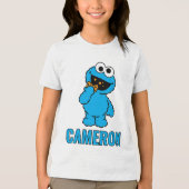 C is for Cookie Monster Tri-Blend Shirt (Vorderseite)