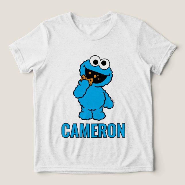 C is for Cookie Monster Tri-Blend Shirt (Design Vorderseite)