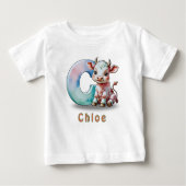 C is for Cow – Custom Baby T-Shirt (Vorderseite)