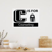 C ist für Beratung Poster (Küche)